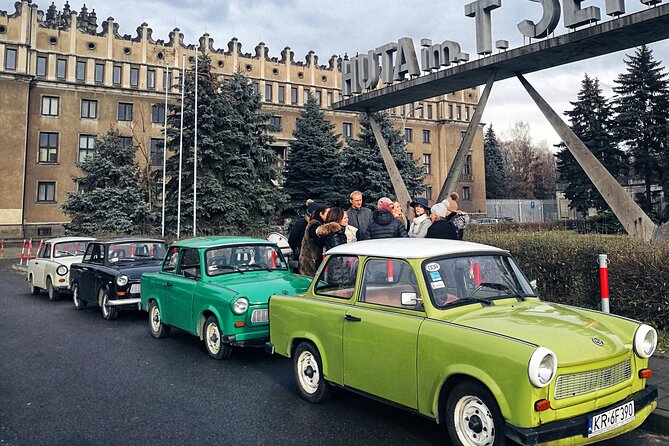 1.5h Crazy Guides' Communism Tour of Nowa Huta in Classic Car - Stop 1: Central Square and the Soviet Renaissance-style housing walk