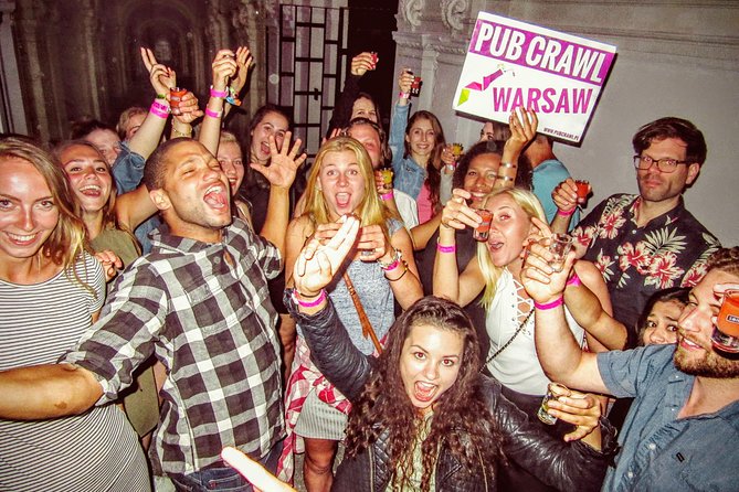 #1 Pub Crawl Warsaw with Optional Premium 1 Hour Open Bar - How the bar hopping stays fun: free shots, discounts, and a pace you can follow