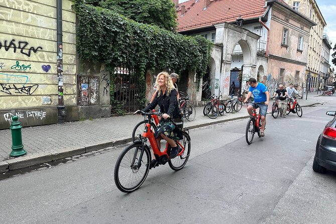3-Hour E-Bike Tour In Krakow - Kazimierz: former Jewish district stops you actually remember