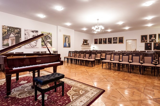 Chopin Piano Concert at Chopin Gallery with a Glass of Wine - Booking timing, language, and practical expectations
