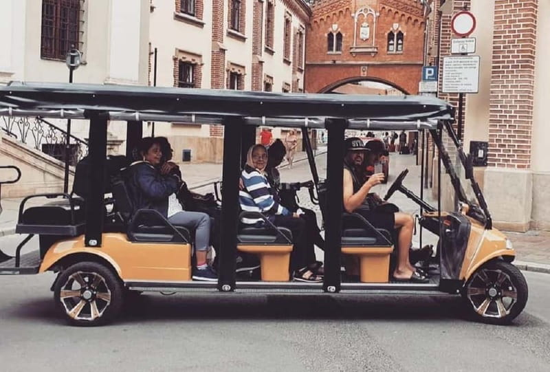 City Tour Cracow golf car plus Cruise on the Vistula River. - Barbican to Planty Park and the Main Market Square rhythm