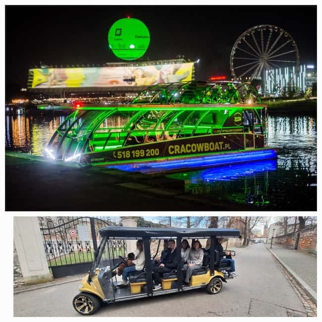 City Tour Cracow golf car plus Cruise on the Vistula River. - Pickup and Florian Gate: the fast start you’ll appreciate later
