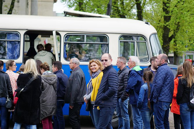 Discover the Dark Side of Warsaw in Praga District by Retro Bus - The retro coach ride across the Vistula, plus live commentary that stays on track