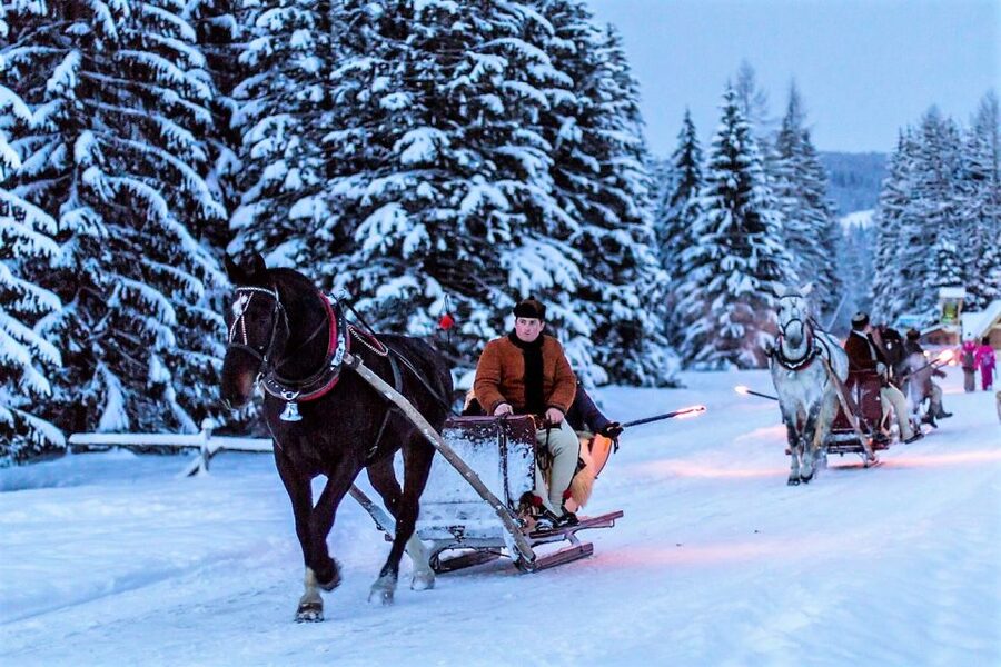 Fram Kraków: Tatra Mountain Sleigh Ride in Zakopane - The Highlander’s Gazebo bonfire stop: food and warmth after the ride