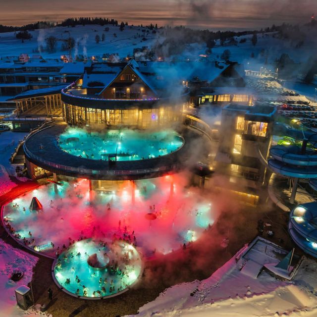 From Krakow: Chochołowskie Thermal Baths Ticket and Transfer - Kids, slides, and finding calmer zones when it gets busy