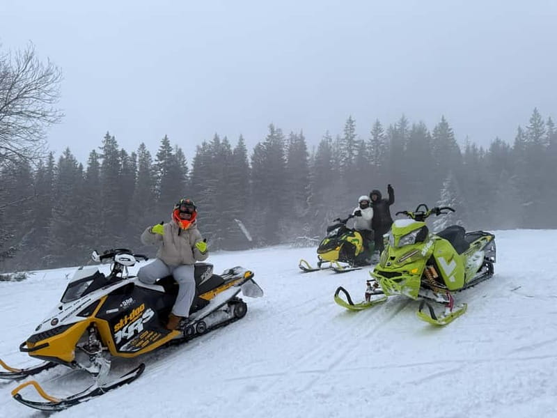 From Krakow: Snowmobile, Zakopane & Chochołowskie Baths - A full winter day from Krakow, built around Tatra scenery