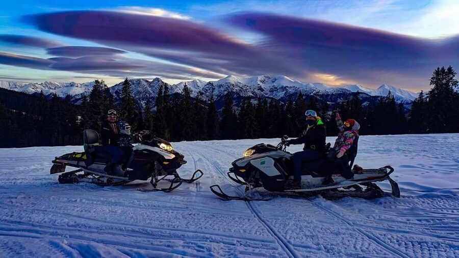 From Zakopane: Snowmobile Ride with Thermal Pools & Pickup - Snowmobiles or quads in the Tatra Mountains: adrenaline with structure