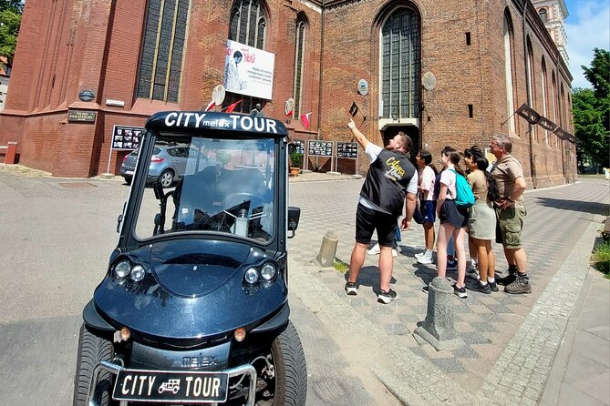 GDANSK City Tour by Golf Cart Live Guide & City Sightseeing 90min - Zuraw Miniatura, the Motlawa River Embankment, and Port Life Vibes