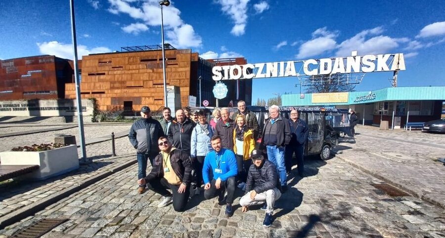 Gdansk: City Tour Live Guided by Golf Cart/Buggy Sightseeing - The harbor story: Crane Maritime Museum to the WWII Museum