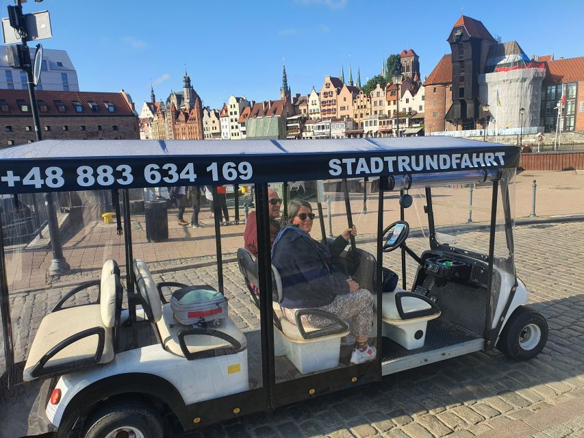 Gdansk: City Tour Live Guided by Golf Cart/Buggy Sightseeing - Solidarity and the fall of the socialist camp: European Solidarity Centre and Polish Post office