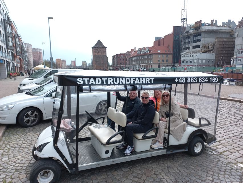 Gdansk: City Tour Live Guided by Golf Cart/Buggy Sightseeing - Shipyard, St. Bridget’s Church, and the Amber Museum side of Gdansk