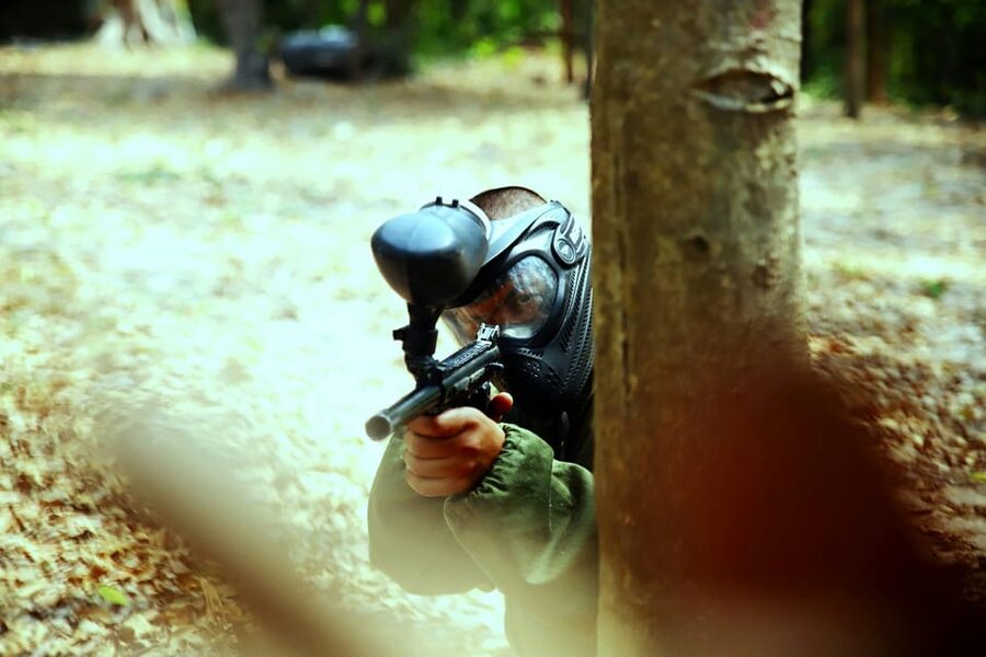 Gdańsk: Outdoor Paintball with Transfers (200 Bullets) - The up-to-2-hours gameplay: strategy, sprints, and close calls