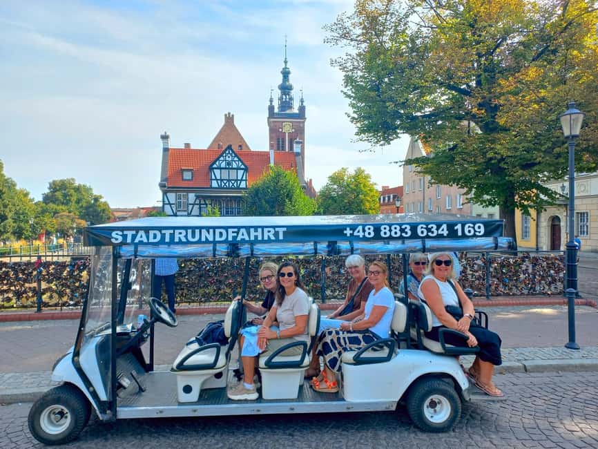 Gdansk: Top Unlimited Beer & Highlights Tour by Golf Buggy - Motława River Views and the Thousand-Year City Story
