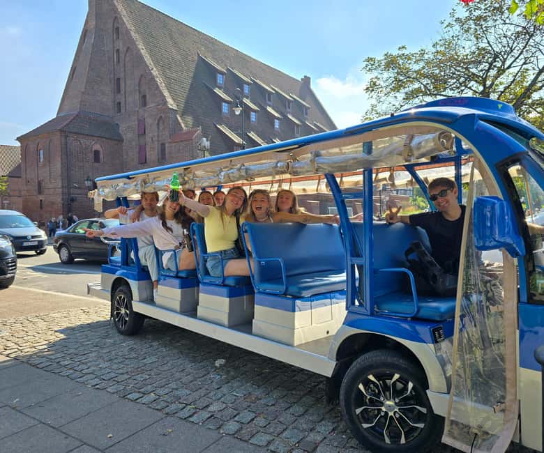 Gdansk:UNLIMITED beer incl. City Tour By Golf Cart - Golden Gate, Market Hall, and the Royal Chapel Area: The First Big Wow