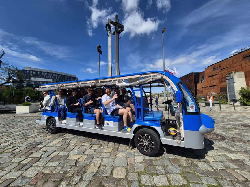 Gdansk:UNLIMITED beer incl. City Tour By Golf Cart - Culture Stops You Can Actually Use Later: Philharmonic and the Free City Post Office