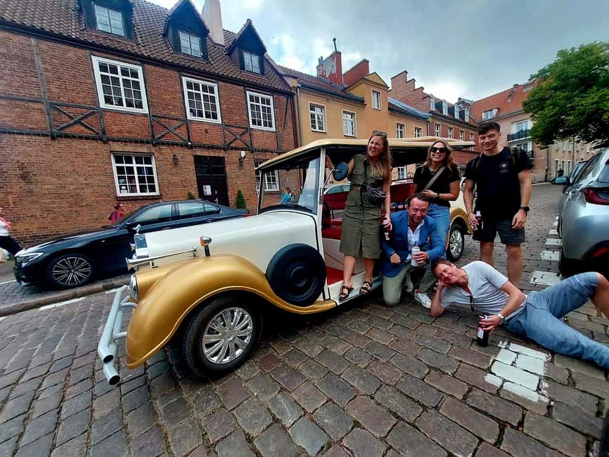 Gdansk:UNLIMITED beer incl. City Tour By Golf Cart - Churches and Stops Around St. Bridget’s, St. Mary’s, and St. Catherine’s