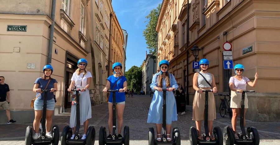 Krakow: 60 min, 120 min Segway Rental with photosession - What You Really Do First: Training, Helmet, and Map