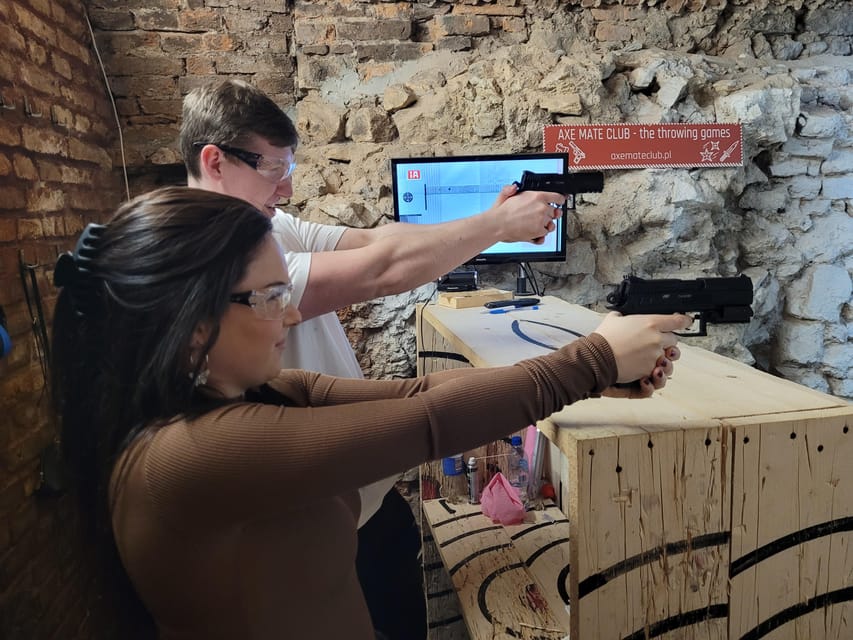 Krakow: Axe Mate Club Shooting Range Entry Ticket - What “stance coaching” actually means during your session