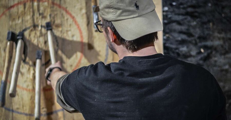 Kraków: Axe-Throwing in Axe Nation, the First Club in Europe - Blackjack, Around the World, and Axe Games That Actually Build Skill