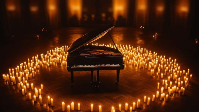 Krakow: Chopin Concert by Candle Glow - VIP first two rows and the wine moment