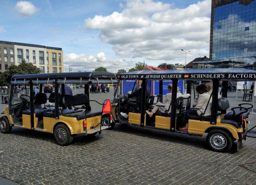 Krakow: Kazimierz by Golf Cart and Schindler's Factory Tour - Key highlights at a glance