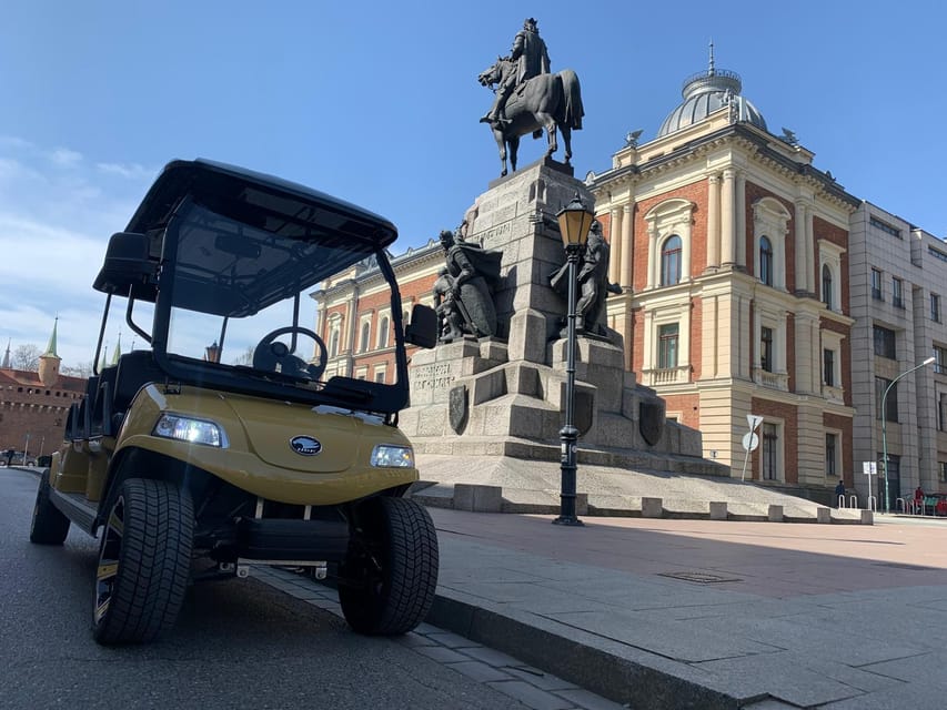 Krakow: Old Town City Sightseeing Tour Eco Buggy Golf Cart - Meeting point at the Zabka kiss-and-ride, and how to find your seats