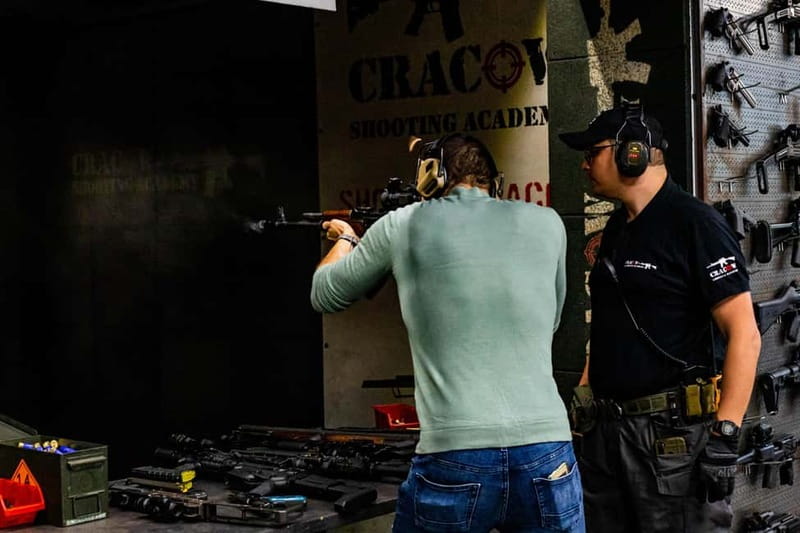 Krakow: Shooting Range with AK-47 Experience & Hotel Pickup - The real timeline: pickup, range briefing, shooting, then back to Krakow
