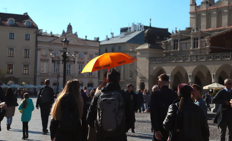 Krakow: The Old Town Walking Tour - Meeting St. Mary’s Basilica, Orange Umbrella, and That Hourly Trumpeter