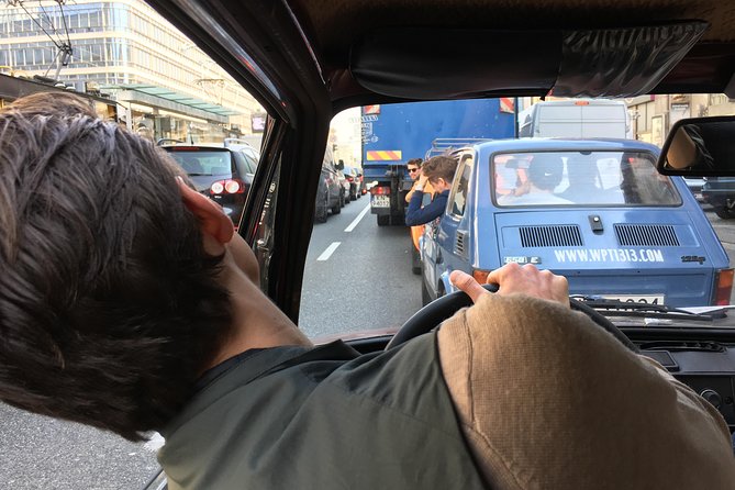 Self-Drive Tour: Communist Warsaw by Retro Fiat "Toddler" - Hotel MDM: Soviet-Era Architecture and an Icy Atmosphere