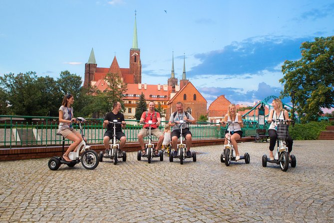 The Classic E-Scooter (3 wheeler) Tour of Wroclaw - everyday tour at 6:00 pm - Key highlights worth planning around