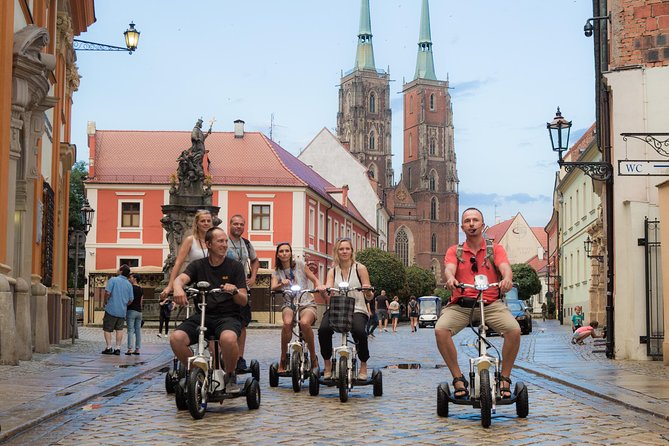 The Grand E-Scooter (3 wheeler) Tour of Wroclaw - everyday tour at 9:30 am - A 2.5-hour power ride through Wrocław’s big sights
