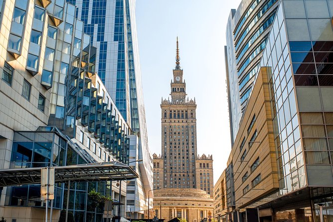 Warsaw Afternoon, panoramic view, guided, public city tour with pick up&drop off - Monument to Ghetto Heroes and POLIN: one area, two perspectives