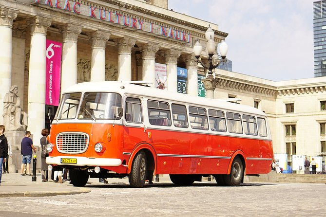 Warsaw City Sightseeing in a Retro Bus for Groups - Castle Square, the Royal Castle zone, and Sigismund’s Column