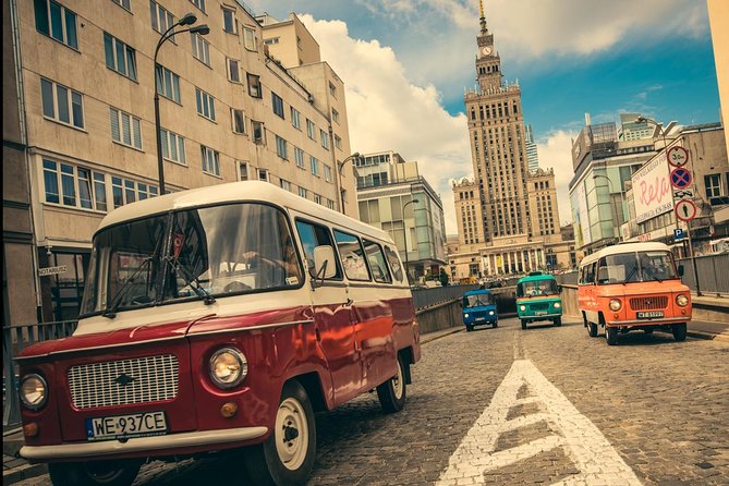 Warsaw: Communism Tour in an Original Socialist Van - A Nysa 522 socialist van turns Warsaw into a moving classroom