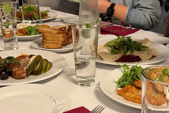 Warsaw Foodie Tour - Food, Drinks, History & Traditions - Main Dining at Specjały Regionalne: Pierogi, Placki, and Sausage
