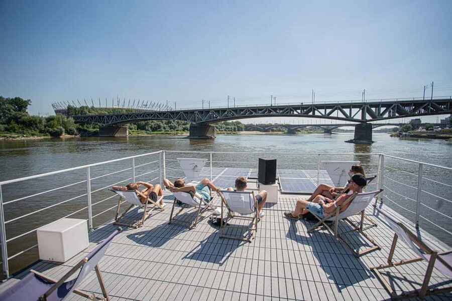 Warsaw: Vistula River Public Cruise on iBarka - The cruise route: from Powiśle Mermaid to Copernicus Science Center