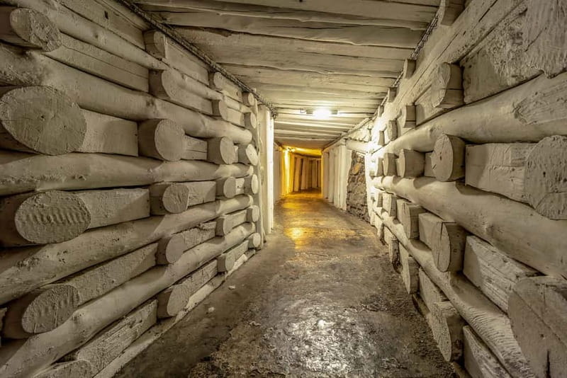 Wieliczka Salt Mine Tour from Krakow - Inside the mine: salt carvings, chambers, and mining machinery